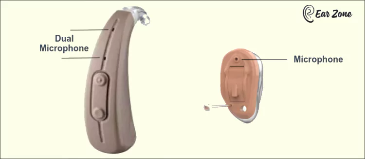 Image of hearing aid microphone. ear-zone blog on parts of a hearing aid