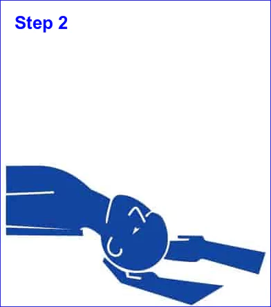 Blog image: Epley Maneuver step 2 by ear-zone.com